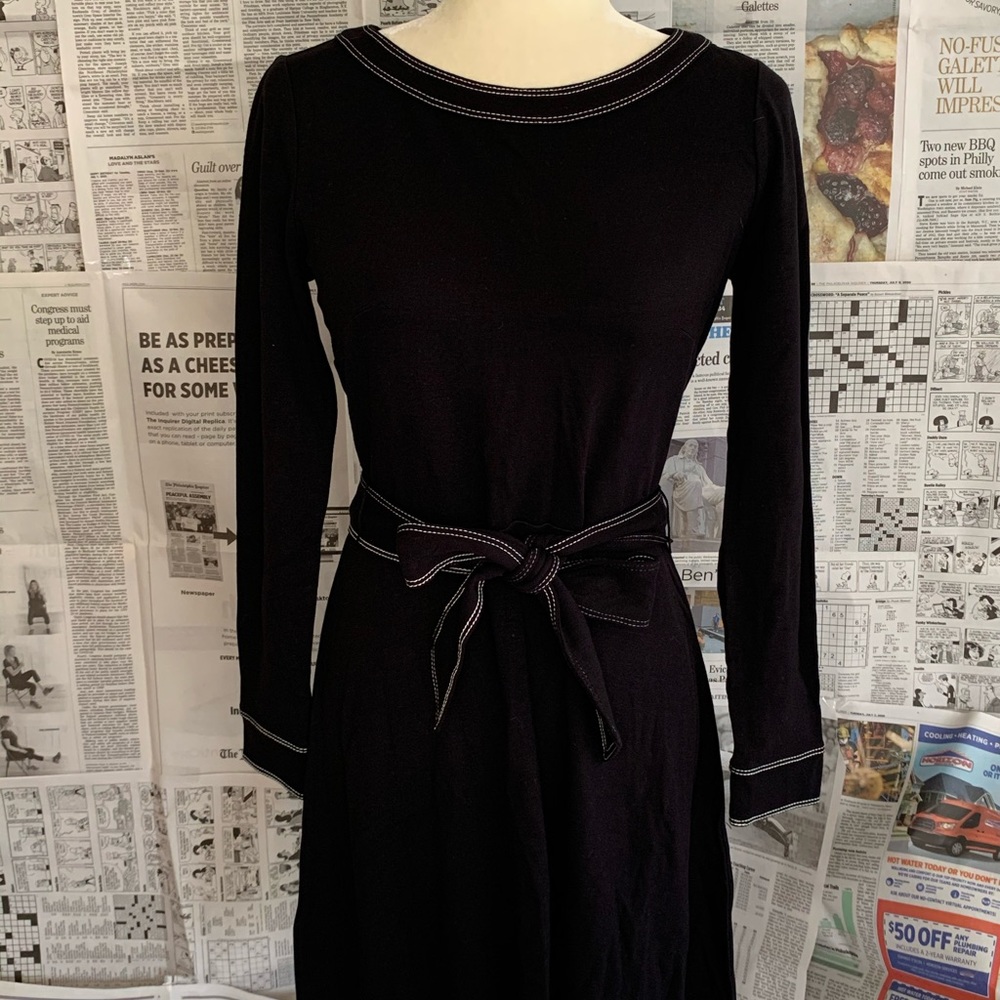 NWT Loft A-Line Dress with Tie Belt